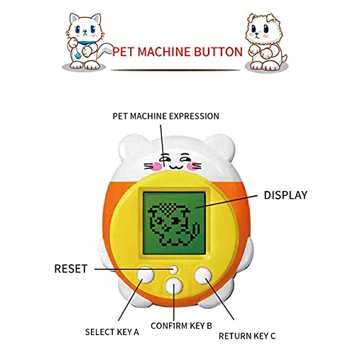 GONEBIN Pet Egg,Pet Game Machine,Virtual Electronic Digital Pets Keychain Game Keyring Electronic Toys,Nostalgic Virtual Digital Pet Retro Handheld Game Machine,Electronic Toys 4 GONEBIN Pet Egg,Pet Game Machine,Virtual Electronic Digital Pets Keychain Game Keyring Electronic Toys,Nostalgic Virtual Digital Pet Retro Handheld Game Machine,Electronic Toys - Image 2