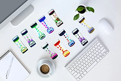 Liquid Motion Bubbler Timer For Adults 3 Pack Colorful Hourglass Timer, Sensory Fidget For Relaxation, Stress Relief And Anxiety Relief, Relaxing, Autism, Blue Green Pink 7 Liquid Motion Bubbler Timer For Adults 3 Pack Colorful Hourglass Timer, Sensory Fidget For Relaxation, Stress Relief And Anxiety Relief, Relaxing, Autism, Blue Green Pink - Image 5