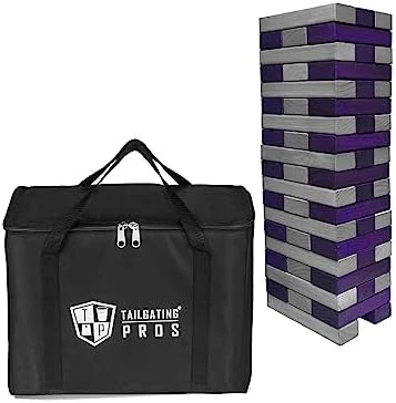 Tailgating Pros Premium Giant Toppling Timbers With Carrying Case – Choose Your Team Colors! Jumbo Outdoor Yard Game, Tower Grows To Over 5 Feet! – Optional Tipsy Stickers Available! 6 Tailgating Pros Premium Giant Toppling Timbers With Carrying Case – Choose Your Team Colors! Jumbo Outdoor Yard Game, Tower Grows To Over 5 Feet! – Optional Tipsy Stickers Available! - Image 4