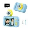 DEVA Kids Digital Camera For Girls/Boys,FILP Len Camera Toy For Toddler,HD 1080P Video/with 32GB SD Card/Selfie Camera, Christmas Birthday Gifts Toys Camera For Kids，Blue