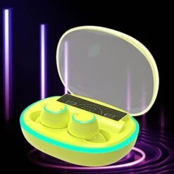 Wireless Earbuds, In Ear Bluetooth Earphones Bluetooth 5.3 HiFi Stereo Wireless Bluetooth Earbuds, Ultra Long Battery Life Bluetooth Earphones For Games, Running, Daily Life # -Folkmanis Toys Shop 41aARZHYw6L