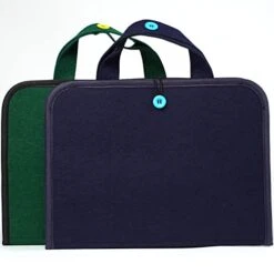 CHEFAN 2 Pack Felt Bag For Felt Figures, 2 Pack Portable Felt Board For Kids, Travel Felt Storyboard, Preschool Felt Stories Activities Play Kits, Board Only, Blue&Green -Folkmanis Toys Shop 41aQgseVHXL