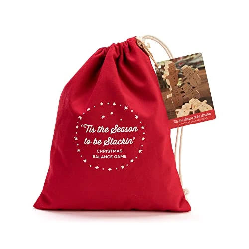 DEMDACO Season To Be Stacking Natural Brown 3 Inch Wood Snowman Christmas Activity Balance Game 4 DEMDACO Season To Be Stacking Natural Brown 3 Inch Wood Snowman Christmas Activity Balance Game - Image 2