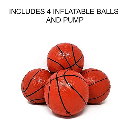 Kids Basketball Hoop Arcade Game, With 4 Balls, Includes Air Pump- Indoor Outdoor Toy Basketball Shooting System, For Toddlers And Children Fun For All Ages - Kids Toys Sports Game For Boys And Girls 5 Kids Basketball Hoop Arcade Game, With 4 Balls, Includes Air Pump- Indoor Outdoor Toy Basketball Shooting System, For Toddlers And Children Fun For All Ages - Kids Toys Sports Game For Boys And Girls - Image 3