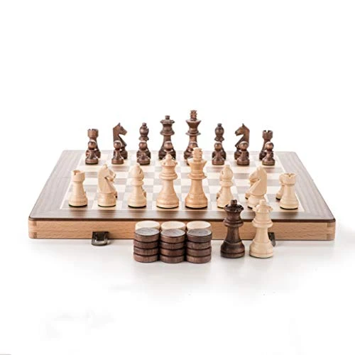 XXSLY Chess Game Children's Wooden Chess Adult Portable Chess Game Travel Chess Set Puzzle Interactive Toy Friends Holiday Best Gifts International Chess Gift 7 XXSLY Chess Game Children's Wooden Chess Adult Portable Chess Game Travel Chess Set Puzzle Interactive Toy Friends Holiday Best Gifts International Chess Gift - Image 5