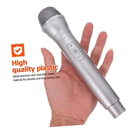 Ibasenice 3 Pcs Simulation Microphone Silver Wear Echo Microphone Outside Toys For Kids Prop Microphone Girls Toys Microphone Prop Abs Silver Kids Karaoke Prop Mic Microphone Playthings 5 Ibasenice 3 Pcs Simulation Microphone Silver Wear Echo Microphone Outside Toys For Kids Prop Microphone Girls Toys Microphone Prop Abs Silver Kids Karaoke Prop Mic Microphone Playthings - Image 3
