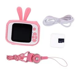 SAFIGLE 2 Children's Camera Mini Camera Mini Bunny Kids Playset Rechargeable Electronic Camera Kids Video Camera Easter Presents Children Mini Camera Video Recorder Mini Cartoon Camera