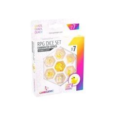 Embraced Series RPG Dice Set | Set Of 7 Dice In A Variety Of Sizes Designed For Roleplaying Games | Premium Quality Resin Dice With Unique Thematic Rubber Duck Design | Made By Gamegenic -Folkmanis Toys Shop 41bGreM2xaL