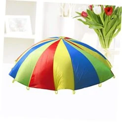 Unomor 2pcs And Small Activities Trampoline For Outdoor Playground Parachute Kids Gymnastics Toy Indoor Activity Building With Multicolored Play Team Games Toys Meter Exercise -Folkmanis Toys Shop 41bRaykndcL