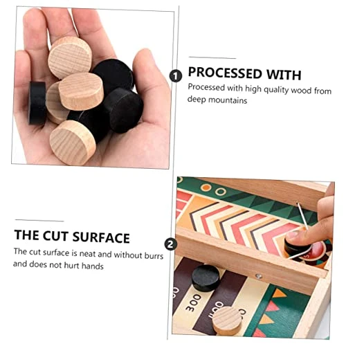 CLISPEED 2pcs Catapult Chess Kidult Toys Desktop Toys Tabletop Hockey Desktop Dart Fast Sling Puck Wooden Hockey Game Tabletop Slingshot Desk Sling Shot Tabletop Slingshot Chess Puzzle Lob 6 CLISPEED 2pcs Catapult Chess Kidult Toys Desktop Toys Tabletop Hockey Desktop Dart Fast Sling Puck Wooden Hockey Game Tabletop Slingshot Desk Sling Shot Tabletop Slingshot Chess Puzzle Lob - Image 4