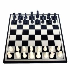 Chess Classic Magnet Chess Set With 2 Chess Pieces Storage Bags, Table Game For Kids And Adults, Enlightenment Toy Chess Set For Kids Portable Travel Chess