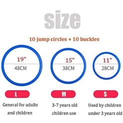 XLTTY Hopscotch Ring Game, Children's Carnival Hopscotch Game, Indoor And Outdoor Agility Training Circle, Balance Toys (Size : 48CM) 13 XLTTY Hopscotch Ring Game, Children's Carnival Hopscotch Game, Indoor And Outdoor Agility Training Circle, Balance Toys (Size : 48CM) -Folkmanis Toys Shop 41c2mrY7VpL 1