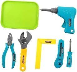OSALADI 1 Set Simulation Tool Toys Playset Tools For Toys Toy Plaything Toy Supply Repairing Tool Toy Plastic Electric Drill Portable Indoor Playset -Folkmanis Toys Shop 41c7pACs7L. AC