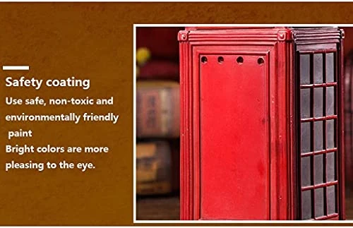 Piggy Bank For Boys Girls Kids Red Telephone Booth, Coin Jars Personality Classic Creative Currency Bank Safe Coin Money Box Cannot Be Taken Out Piggy Banks Furniture Games 8 Piggy Bank For Boys Girls Kids Red Telephone Booth, Coin Jars Personality Classic Creative Currency Bank Safe Coin Money Box Cannot Be Taken Out Piggy Banks Furniture Games - Image 6