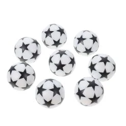BESPORTBLE 16 Pcs Size Mini Game Props White Replacements Ball And Five-Star Foosballs Desk Home Black Replacement Balls Football Gaming Small Kids Plaything Colorful Tabletop