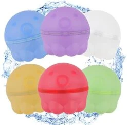 6Pcs Resuable Magnetic Water Balloon,Summer Water Toy For Boy Girls,Self-Sealing Quick Fill Water Bomb Outdoor Activities Pool Water Game Toy For Kid Adults -Folkmanis Toys Shop 41caVGvN8LL. AC