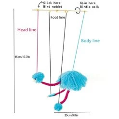 Ostrich Marionette Toy,Ostrich Puppets Hand Marionette Puppet Hand Made Ostrich Marionette Puppets String Doll Parent-Child Interactive Toys (Yellow) 17 Ostrich Marionette Toy,Ostrich Puppets Hand Marionette Puppet Hand Made Ostrich Marionette Puppets String Doll Parent-Child Interactive Toys (Yellow) -Folkmanis Toys Shop 41cukgsMqNL 1