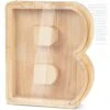 Weallbuy Piggy Bank For Kids Personalized A-Z Letter Piggy Bank Wooden Transparent Letter Money Box Decoration Creative Money Jar Gifts For Birthday, Christmas And Thanksgiving Day (B) -Folkmanis Toys Shop 41d0ICMYSpL