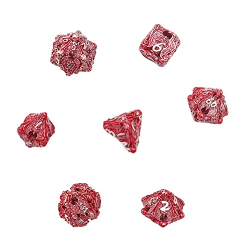 VGEBY Metal Dice Set, 7PCS Polyhedral Dice Table Game Accessory Colorful 6 VGEBY Metal Dice Set, 7PCS Polyhedral Dice Table Game Accessory Colorful - Image 4