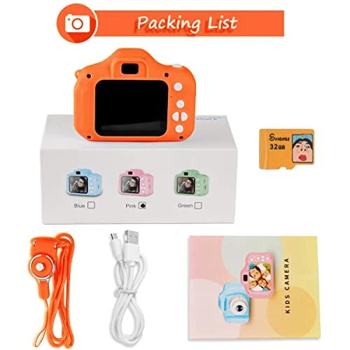 SUNCITY Kids Digital Camera, Christmas Birthday Gifts For Boys Age 3-9, HD Digital Video Cameras For Toddler, Portable Toy For 3 4 5 6 7 8 Year Old Boy With 32GB SD Card-Orange 8 SUNCITY Kids Digital Camera, Christmas Birthday Gifts For Boys Age 3-9, HD Digital Video Cameras For Toddler, Portable Toy For 3 4 5 6 7 8 Year Old Boy With 32GB SD Card-Orange - Image 6