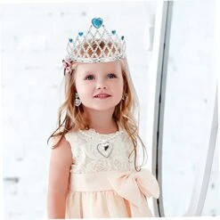 Ibasenice 2 Sets Crown Wand Pretend Play With Necklace Costume Wedding Fairy Party Favors Dance Toys Up High-Heeled Festival Shoes Princess Cosplay And Earrings Accessories Girl Of -Folkmanis Toys Shop 41d6csclF4L