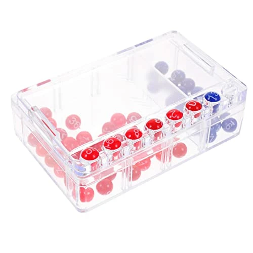 Jojofuny Bingo Machine 4 Sets Draw Picker Clear Prop Machine Manual Fine Picking Bingo Game Lottery With Fortunate Toy Shake Mini Lucky Motor Ball Games Number Portable Party Little Balls 6 Jojofuny Bingo Machine 4 Sets Draw Picker Clear Prop Machine Manual Fine Picking Bingo Game Lottery With Fortunate Toy Shake Mini Lucky Motor Ball Games Number Portable Party Little Balls - Image 5