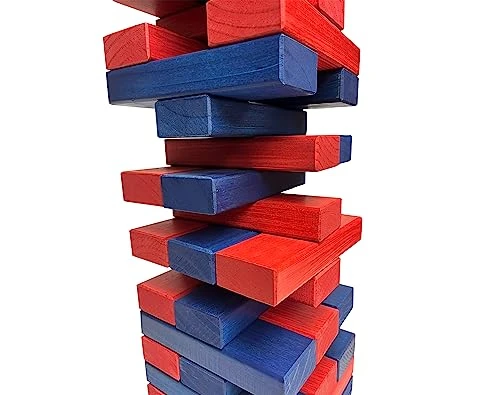 Tailgating Pros Premium Giant Toppling Timbers With Carrying Case – Choose Your Team Colors! Jumbo Outdoor Yard Game, Tower Grows To Over 5 Feet! – Optional Tipsy Stickers Available! 4 Tailgating Pros Premium Giant Toppling Timbers With Carrying Case – Choose Your Team Colors! Jumbo Outdoor Yard Game, Tower Grows To Over 5 Feet! – Optional Tipsy Stickers Available! - Image 2