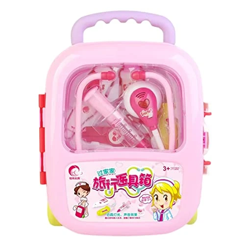 Kripyery Doctor Toy Set Fully Equipped Plastic Medical Toy Set Long Life Medical Toy Set Children's Doctor Game Set Toys For Toddler Boys And Girls With Sturdy Gift Box Pink One Size 3 Kripyery Doctor Toy Set Fully Equipped Plastic Medical Toy Set Long Life Medical Toy Set Children's Doctor Game Set Toys For Toddler Boys And Girls With Sturdy Gift Box Pink One Size