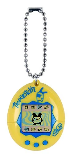 Tamagotchi 42812 Original Yellow & Blue - Feed, Care, Nurture-Virtual Pet With Chain For On The Go Play