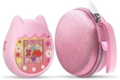 JIBIACB Virtual Pet Game Machine Silicone Case,Soft Skin Cover Case Set For Tamagotchi Pix Interactive Virtual Pet Game Machine (1 Set,Green) -Folkmanis Toys Shop 41dhPd3aO0L. AC