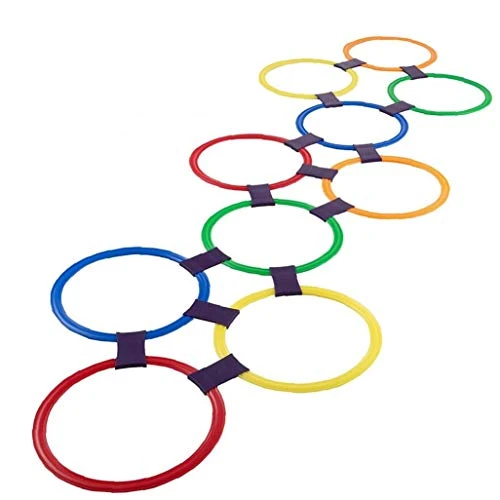 Lipfer Hopscotch Ring Game Toys 10 Multi-Colored Plastic Rings And 9 Connectors For Indoor Or Outdoor Use-Fun Play Set For Girls And Boys 3 Lipfer Hopscotch Ring Game Toys 10 Multi-Colored Plastic Rings And 9 Connectors For Indoor Or Outdoor Use-Fun Play Set For Girls And Boys