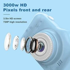 Kids Digital Camera With Dual High Definition 3000W 3.5in IPS Screen WiFi Games Filters,Cute Kid's Camera Perfect Toy Gift For Toddlers And Kids 9 Kids Digital Camera With Dual High Definition 3000W 3.5in IPS Screen WiFi Games Filters,Cute Kid's Camera Perfect Toy Gift For Toddlers And Kids -Folkmanis Toys Shop 41dpqPLgNZS