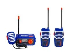 Nerf Walkie Talkies Set, 3 Piece Walkie Talkie Base Station Kit For Kids And Adults, Long Rang Three Way Radio With Volume Control, Rugged Outside Toys For Children Boys And Girls