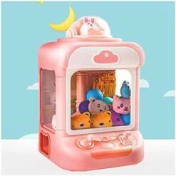 HOUKAI Candy Claw Machine For Kids, With 20 Mini Plush Toys And 10 Gashapons Claw Machine Toy Adjustable Sounds And Music Small Vending Machine, Electronic Arcade Claw Game,Pink 19 HOUKAI Candy Claw Machine For Kids, With 20 Mini Plush Toys And 10 Gashapons Claw Machine Toy Adjustable Sounds And Music Small Vending Machine, Electronic Arcade Claw Game,Pink -Folkmanis Toys Shop 41dzMH3QosL. AC