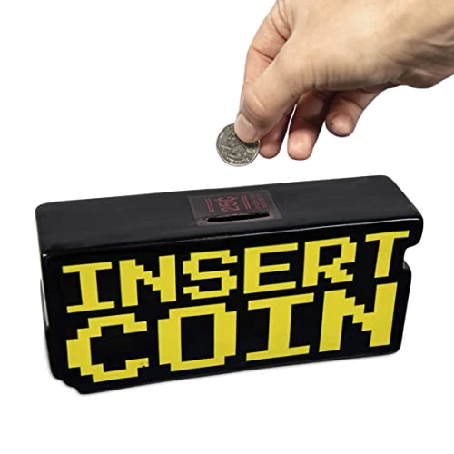 Paladone Retro Arcade Insert Coin Piggy Bank | Coin Bank Money Saver For Adults And Kids 3 Paladone Retro Arcade Insert Coin Piggy Bank | Coin Bank Money Saver For Adults And Kids