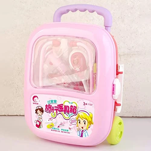 Kripyery Doctor Toy Set Fully Equipped Plastic Medical Toy Set Long Life Medical Toy Set Children's Doctor Game Set Toys For Toddler Boys And Girls With Sturdy Gift Box Pink One Size 7 Kripyery Doctor Toy Set Fully Equipped Plastic Medical Toy Set Long Life Medical Toy Set Children's Doctor Game Set Toys For Toddler Boys And Girls With Sturdy Gift Box Pink One Size - Image 5