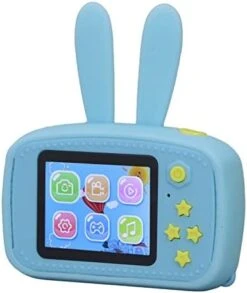 Jeanoko Children Photo Camera, Protective Case Kids Camera Built In Games Auto Focusing Portable For Fun(Blue) -Folkmanis Toys Shop 41e5WzmfHnL. AC
