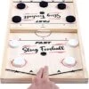 Toydaze Sling Foosball Fast Sling Puck Game With Extra 10 Pucks & 2 Slingshots For Spare Use, Portable Slingpuck Board Game For Child, Foosball Slingshot Game Board, Available In Large & Small Sizes