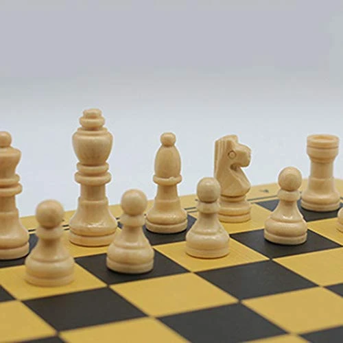 QIAOLI International Chess Luxury Wooden Travel Chess Portable Chess Game Interactive Toys For Adults And Children (30X30X0.5cm, 11.8X11.8X0.1in) Chess Set 5 QIAOLI International Chess Luxury Wooden Travel Chess Portable Chess Game Interactive Toys For Adults And Children (30X30X0.5cm, 11.8X11.8X0.1in) Chess Set - Image 3