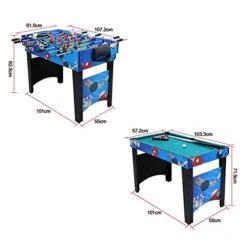 Multifunctional Desktop Ball Game Machine, Family Party Football Machine Ice Hockey Billiards Table Tennis Table Children's Double Adult Toy Desktop Wooden Puzzle Game,A