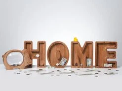 Ladenk Large Wooden Kids Letter Piggy Bank - Piggy Bank For Boys Girls - Alphabet Money Bank With Initial M - Coin Bank Fun Gifts For Birthday, Christmas, Festival, Baby Shower -Folkmanis Toys Shop 41eRgownpeL