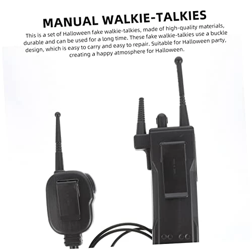 Fake Police Interphone 2 Sets 2pcs Simulation Walkie-talkie Boys Toys Kids Playset Boy Gifts Childrens Talky Toys Two- Way Radio Toys Halloween Supply Trick Props Wireless Toddler 4 Fake Police Interphone 2 Sets 2pcs Simulation Walkie-talkie Boys Toys Kids Playset Boy Gifts Childrens Talky Toys Two- Way Radio Toys Halloween Supply Trick Props Wireless Toddler - Image 2