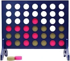 Tailgating Pros Premium Navy Giant Four In A Row With Carrying Case - Jumbo Oversized Outdoor Yard Game - Connect Multiple Pucks In A Row To Win - Many Puck Colors Available! -Folkmanis Toys Shop 41eXHVLNHGL. AC