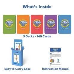 Skillmatics Card Game - Found It 5 In 1 Megapack, Scavenger Hunt For Kids, Fun Family Game, Gifts For Ages 4 To 7 -Folkmanis Toys Shop 41edmeaDj7L