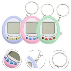 VANZACK Tomagachies Vintage Decor 3Pcs Game Machine Electronic Pets Toys Adorable Mini Hand-Hold Toy Gift For Kids Kids Toys Handheld Game Console -Folkmanis Toys Shop 41efhmsyNiL