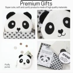 Happy Lolli Birthday Gift For Girls/Boys, 3 Individually Wrapped Gifts In 1 With 3 Tasks To Teach Kids Responsible Money Management And Giving With Panda Piggy Bank, Purse & A Tote Bag- Ready To Gift 13 Happy Lolli Birthday Gift For Girls/Boys, 3 Individually Wrapped Gifts In 1 With 3 Tasks To Teach Kids Responsible Money Management And Giving With Panda Piggy Bank, Purse & A Tote Bag- Ready To Gift -Folkmanis Toys Shop 41f0GULCf0L