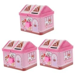 Toyvian 3pcs Piggy Bank Retro Home Decor Vintage Decor For Home Animal Toys For Kids Money Bank With Lock Coin Bank Piggy Bank Case Kids Money Jar Housewarming Supplies Reliable Coin Bank