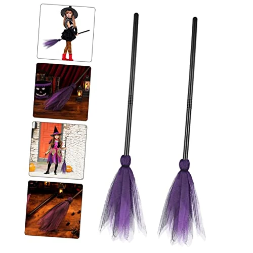 Totority 4 Pcs Witch Broom Cosplay Costume Witch Accessories Kids Decor Photography Prop Toy Witch Costume Accessories Cosplay Broom Props Halloween Prop Children Witch Broom Broomstick Toy 6 Totority 4 Pcs Witch Broom Cosplay Costume Witch Accessories Kids Decor Photography Prop Toy Witch Costume Accessories Cosplay Broom Props Halloween Prop Children Witch Broom Broomstick Toy - Image 4