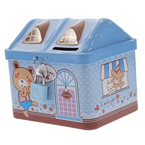 Cartoon Piggy Bank 3pcs Piggy Bank Desktop Toys Water Table Toys Retro Home Decor Metal Piggy Bank Coin Bank For Girls Iron Blue Coin Bank Ornament Household Coin Container 4 Cartoon Piggy Bank 3pcs Piggy Bank Desktop Toys Water Table Toys Retro Home Decor Metal Piggy Bank Coin Bank For Girls Iron Blue Coin Bank Ornament Household Coin Container - Image 2