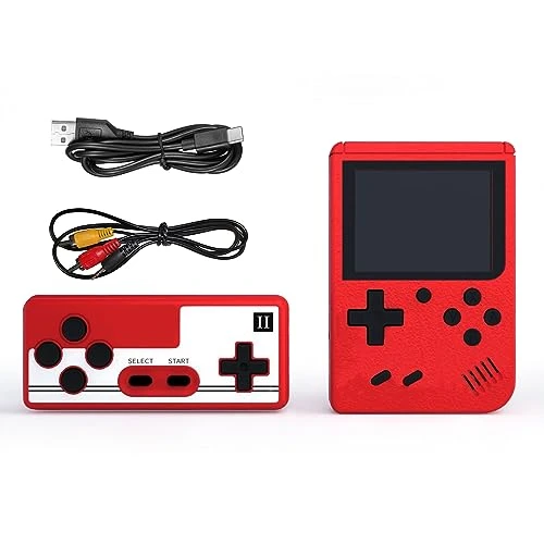 Portable Game Console Handheld Game Console For Kids Adults Buit-in 400 Classic Retro Video Games With Wired Handle Support Connect To TV-B 3 Portable Game Console Handheld Game Console For Kids Adults Buit-in 400 Classic Retro Video Games With Wired Handle Support Connect To TV-B